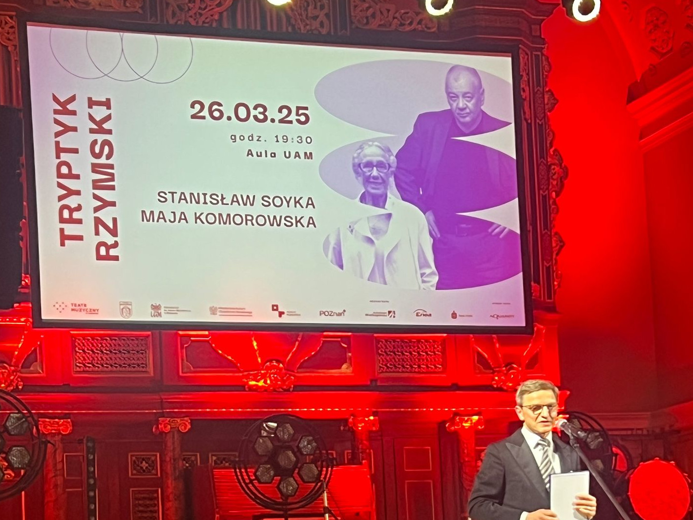 Koncert: Tryptyk Rzymski i inne utwory Karola Wojtyły w wykonaniu Stanisława Soyki i Mai Komorowskiej